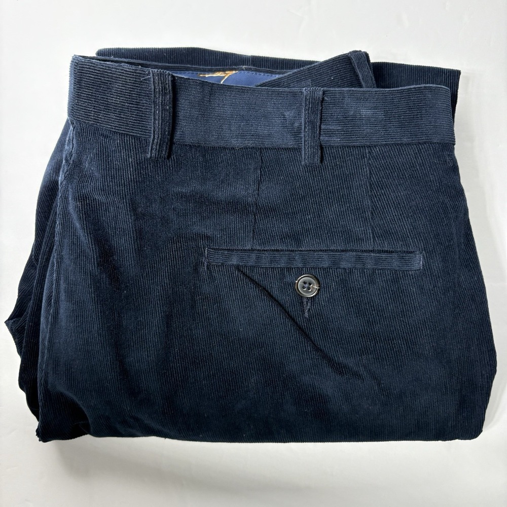 Lauren Ralph Lauren Men's‎ 36 Navy Blue Corduroy Slash Pocket Straight Leg Pants